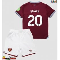 Camisa de Futebol West Ham United Jarrod Bowen #20 Equipamento Principal Infantil 2025-26 Manga Curta (+ Calças curtas)